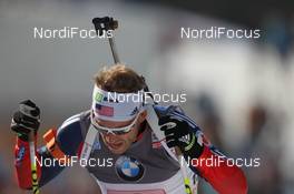 09.03.2012, Ruhpolding, Germany (GER): Lowell Bailey (USA), Rossignol, Rottefella, One Way - IBU world championships biathlon, relay men, Ruhpolding (GER). www.nordicfocus.com. © Manzoni/NordicFocus. Every downloaded picture is fee-liable.