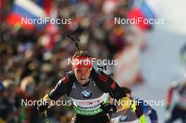 09.03.2012, Ruhpolding, Germany (GER): Simon Schempp (GER), Fischer, Rottefella, Alpina, Leki, adidas  - IBU world championships biathlon, relay men, Ruhpolding (GER). www.nordicfocus.com. © Manzoni/NordicFocus. Every downloaded picture is fee-liable.