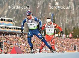 09.03.2012, Ruhpolding, Germany (GER): Jay Hakkinen (USA), Rossignol, Rottefella, Swix, adidas - IBU world championships biathlon, relay men, Ruhpolding (GER). www.nordicfocus.com. © Felgenhauer/NordicFocus. Every downloaded picture is fee-liable.