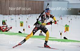 09.03.2012, Ruhpolding, Germany (GER): Michael Greis (GER), Madshus, Rottefella, OneWay, adidas - IBU world championships biathlon, relay men, Ruhpolding (GER). www.nordicfocus.com. © Felgenhauer/NordicFocus. Every downloaded picture is fee-liable.