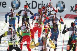 09.03.2012, Ruhpolding, Germany (GER): Event Feature: the field climbs the Omega - IBU world championships biathlon, relay men, Ruhpolding (GER). www.nordicfocus.com. © Manzoni/NordicFocus. Every downloaded picture is fee-liable.