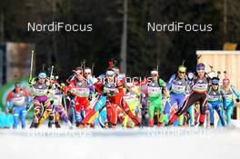 09.03.2012, Ruhpolding, Germany (GER): Biathlon Feature: Start of mens relay - IBU world championships biathlon, relay men, Ruhpolding (GER). www.nordicfocus.com. © Manzoni/NordicFocus. Every downloaded picture is fee-liable.