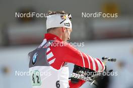 09.03.2012, Ruhpolding, Germany (GER): Christoph Sumann (AUT), Atomic, Leki  - IBU world championships biathlon, relay men, Ruhpolding (GER). www.nordicfocus.com. © Manzoni/NordicFocus. Every downloaded picture is fee-liable.