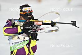 09.03.2012, Ruhpolding, Germany (GER): Alexis Boeuf (FRA), Salomon, Swix, OneWay - IBU world championships biathlon, relay men, Ruhpolding (GER). www.nordicfocus.com. © Felgenhauer/NordicFocus. Every downloaded picture is fee-liable.