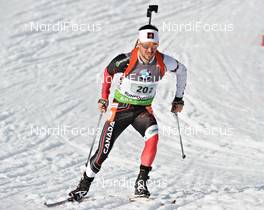 09.03.2012, Ruhpolding, Germany (GER): Jean Philippe Leguellec (CAN), Rossignol, Rottefella, Swix - IBU world championships biathlon, relay men, Ruhpolding (GER). www.nordicfocus.com. © Felgenhauer/NordicFocus. Every downloaded picture is fee-liable.