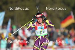 10.03.2012, Ruhpolding, Germany (GER): Sofie Boilley (FRA), Rossignol, Rottefella, OneWay - IBU world championships biathlon, relay women, Ruhpolding (GER). www.nordicfocus.com. © Manzoni/NordicFocus. Every downloaded picture is fee-liable.
