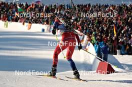10.03.2012, Ruhpolding, Germany (GER): Barbora Tomesova (CZE), Salomon, OneWay - IBU world championships biathlon, relay women, Ruhpolding (GER). www.nordicfocus.com. © Felgenhauer/NordicFocus. Every downloaded picture is fee-liable.