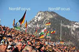 10.03.2012, Ruhpolding, Germany (GER): german flags - IBU world championships biathlon, relay women, Ruhpolding (GER). www.nordicfocus.com. © Felgenhauer/NordicFocus. Every downloaded picture is fee-liable.