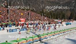 10.03.2012, Ruhpolding, Germany (GER): women's start - IBU world championships biathlon, relay women, Ruhpolding (GER). www.nordicfocus.com. © Felgenhauer/NordicFocus. Every downloaded picture is fee-liable.
