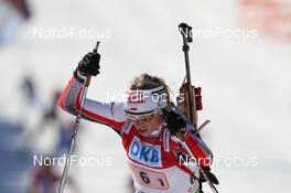 10.03.2012, Ruhpolding, Germany (GER): Krystyna Palka (POL), Fischer, Rottefella, Alpina, Swix - IBU world championships biathlon, relay women, Ruhpolding (GER). www.nordicfocus.com. © Manzoni/NordicFocus. Every downloaded picture is fee-liable.