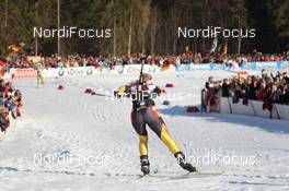 10.03.2012, Ruhpolding, Germany (GER): Miriam Goessner (GER), Fischer, Salomon, Swix, adidas - IBU world championships biathlon, relay women, Ruhpolding (GER). www.nordicfocus.com. © Manzoni/NordicFocus. Every downloaded picture is fee-liable.