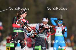 10.03.2012, Ruhpolding, Germany (GER): Megan Heinicke  (CAN), Madshus, Rottefella, Leki - IBU world championships biathlon, relay women, Ruhpolding (GER). www.nordicfocus.com. © Manzoni/NordicFocus. Every downloaded picture is fee-liable.