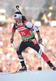 03.03.2012, Ruhpolding, Germany (GER): Jean Philippe Leguellec (CAN), Rossignol, Rottefella, Swix - IBU world championships biathlon, sprint men, Ruhpolding (GER). www.nordicfocus.com. © Felgenhauer/NordicFocus. Every downloaded picture is fee-liable.