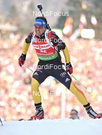 03.03.2012, Ruhpolding, Germany (GER): Michael Greis (GER), Madshus, Rottefella, OneWay, adidas - IBU world championships biathlon, sprint men, Ruhpolding (GER). www.nordicfocus.com. © Felgenhauer/NordicFocus. Every downloaded picture is fee-liable.