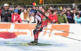 03.03.2012, Ruhpolding, Germany (GER): Simon Eder (AUT), Fischer, Rottefella, Swix - IBU world championships biathlon, sprint men, Ruhpolding (GER). www.nordicfocus.com. © Felgenhauer/NordicFocus. Every downloaded picture is fee-liable.