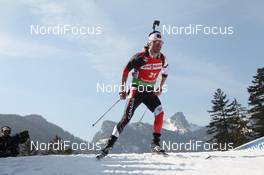 03.03.2012, Ruhpolding, Germany (GER): Jean Philippe Leguellec (CAN), Rossignol, Rottefella, Swix - IBU world championships biathlon, sprint men, Ruhpolding (GER). www.nordicfocus.com. © Manzoni/NordicFocus. Every downloaded picture is fee-liable.