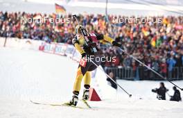 03.03.2012, Ruhpolding, Germany (GER): Magdalena Neuner (GER), Fischer, Rottefella, Swix, adidas, Toko - IBU world championships biathlon, sprint women, Ruhpolding (GER). www.nordicfocus.com. © Felgenhauer/NordicFocus. Every downloaded picture is fee-liable.