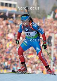 03.03.2012, Ruhpolding, Germany (GER): Anna Bogaly-Titovets (RUS), Fischer, Rottefella, Alpina, OneWay, adidas - IBU world championships biathlon, sprint women, Ruhpolding (GER). www.nordicfocus.com. © Felgenhauer/NordicFocus. Every downloaded picture is fee-liable.