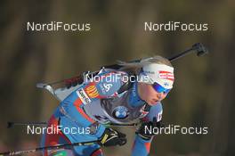 03.03.2012, Ruhpolding, Germany (GER): Mari Laukkanen (FIN), Fischer, Rottefella, Exel - IBU world championships biathlon, sprint women, Ruhpolding (GER). www.nordicfocus.com. © Manzoni/NordicFocus. Every downloaded picture is fee-liable.