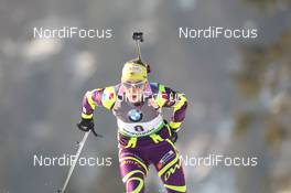 03.03.2012, Ruhpolding, Germany (GER): Marie Laure Brunet (FRA), Rossignol, Rottefella, Swix - IBU world championships biathlon, sprint women, Ruhpolding (GER). www.nordicfocus.com. © Manzoni/NordicFocus. Every downloaded picture is fee-liable.