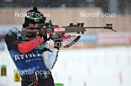 29.02.2012, Ruhpolding, Germany (GER): Nathan Smith (CAN), Fischer, Rottefella, Alpina, Leki - IBU world championships biathlon, training, Ruhpolding (GER). www.nordicfocus.com. © Felgenhauer/NordicFocus. Every downloaded picture is fee-liable.