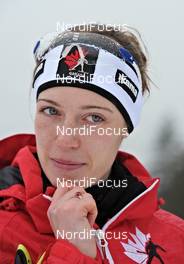 29.02.2012, Ruhpolding, Germany (GER): Megan Heinicke (CAN), Fischer, Leki, Rottefella - IBU world championships biathlon, training, Ruhpolding (GER). www.nordicfocus.com. © Felgenhauer/NordicFocus. Every downloaded picture is fee-liable.