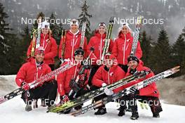 29.02.2012, Ruhpolding, Germany (GER): Team Canada (CAN) - IBU world championships biathlon, training, Ruhpolding (GER). www.nordicfocus.com. © Felgenhauer/NordicFocus. Every downloaded picture is fee-liable.