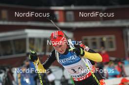 25.11.2012, Oestersund, Sweden (SWE): Tina Bachmann (GER), Fischer, Rottefella, OneWay, adidas  - IBU world cup biathlon, relay mixed, Oestersund (SWE). www.nordicfocus.com. © Manzoni/NordicFocus. Every downloaded picture is fee-liable.