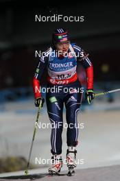 25.11.2012, Oestersund, Sweden (SWE): Sara Studebaker (USA), Rossignol, Rottefella, OneWay adidas - IBU world cup biathlon, relay mixed, Oestersund (SWE). www.nordicfocus.com. © Manzoni/NordicFocus. Every downloaded picture is fee-liable.