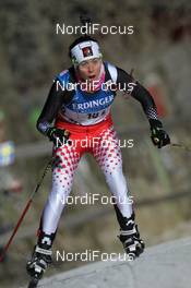 25.11.2012, Oestersund, Sweden (SWE): Megan Imrie (CAN), Salomon, Leki - IBU world cup biathlon, relay mixed, Oestersund (SWE). www.nordicfocus.com. © Manzoni/NordicFocus. Every downloaded picture is fee-liable.