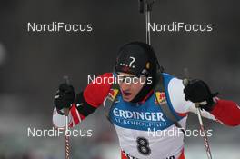 01.12.2012, Oestersund, Sweden (SWE): Simon Eder (AUT), Fischer, Rottefella, Swix - IBU world cup biathlon, sprint men, Oestersund (SWE). www.nordicfocus.com. © Manzoni/NordicFocus. Every downloaded picture is fee-liable.
