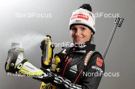 27.11.2012, Oestersund, Sweden (SWE): Andrea Henkel (GER), Fischer, Rottefella, Swix, adidas, Toko - IBU world cup biathlon, supplier photoshooting, Oestersund (SWE). www.nordicfocus.com. © Manzoni/NordicFocus. Every downloaded picture is fee-liable.
