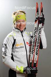 27.11.2012, Oestersund, Sweden (SWE): Marie Dorin (FRA), Rossignol, Rottefella, OneWay - IBU world cup biathlon, supplier photoshooting, Oestersund (SWE). www.nordicfocus.com. © Manzoni/NordicFocus. Every downloaded picture is fee-liable.