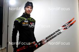 27.11.2012, Oestersund, Sweden (SWE): Jean Guillaume Beatrix (FRA), Rossignol, Rottefella, One Way - IBU world cup biathlon, supplier photoshooting, Oestersund (SWE). www.nordicfocus.com. © Manzoni/NordicFocus. Every downloaded picture is fee-liable.
