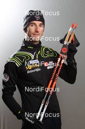 27.11.2012, Oestersund, Sweden (SWE): Jean Guillaume Beatrix (FRA), Rossignol, Rottefella, One Way - IBU world cup biathlon, supplier photoshooting, Oestersund (SWE). www.nordicfocus.com. © Manzoni/NordicFocus. Every downloaded picture is fee-liable.
