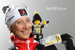 26.11.2012, Oestersund, Sweden (SWE): Zina Kocher (CAN), Atomic, Leki, Odlo - IBU world cup biathlon, supplier photoshooting, Oestersund (SWE). www.nordicfocus.com. © Manzoni/NordicFocus. Every downloaded picture is fee-liable.