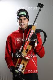 27.11.2012, Oestersund, Sweden (SWE): Mario Dolder (SUI), Rossignol, Rottefella, Leki, ODLO - IBU world cup biathlon, supplier photoshooting, Oestersund (SWE). www.nordicfocus.com. © Manzoni/NordicFocus. Every downloaded picture is fee-liable.