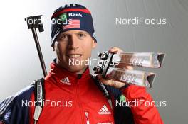 26.11.2012, Oestersund, Sweden (SWE): Jay Hakkinen (USA), Rossignol, Rottefella, Swix, adidas - IBU world cup biathlon, supplier photoshooting, Oestersund (SWE). www.nordicfocus.com. © Manzoni/NordicFocus. Every downloaded picture is fee-liable.