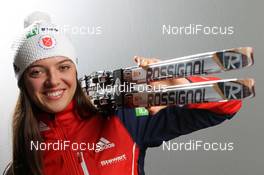 26.11.2012, Oestersund, Sweden (SWE): Sara Studebaker (USA), Rossignol, Rottefella, OneWay adidas - IBU world cup biathlon, supplier photoshooting, Oestersund (SWE). www.nordicfocus.com. © Manzoni/NordicFocus. Every downloaded picture is fee-liable.