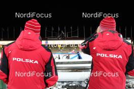 23.11.2012, Oestersund, Sweden (SWE): Feature: Polish coaches watch athletes - IBU world cup biathlon, training, Oestersund (SWE). www.nordicfocus.com. © Manzoni/NordicFocus. Every downloaded picture is fee-liable.
