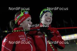 23.11.2012, Oestersund, Sweden (SWE): Selina Gasparin (SUI), Rossignol, Rottefella, Alpina, Swix, ODLO, CASCO, Elisa Gasparin (SUI), Rossignol, Rottefella, Leki, ODLO, CASCO - IBU world cup biathlon, training, Oestersund (SWE). www.nordicfocus.com. © Manzoni/NordicFocus. Every downloaded picture is fee-liable.