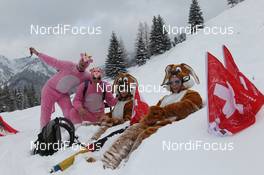 08.12.2012, Hochfilzen, Austria (AUT): Feature: Crazy Fans - IBU world cup biathlon, pursuit men, Hochfilzen (AUT). www.nordicfocus.com. © Manzoni/NordicFocus. Every downloaded picture is fee-liable.