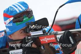 07.12.2012, Hochfilzen, Austria (AUT): Andrei Makoveev (RUS), Madshus, Rottefella, Swix, adidas - IBU world cup biathlon, sprint men, Hochfilzen (AUT). www.nordicfocus.com. © Manzoni/NordicFocus. Every downloaded picture is fee-liable.