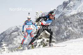 07.12.2012, Hochfilzen, Austria (AUT): Claudio Boeckli (SUI), Rossignol, Rottefella, Leki, ODLO - IBU world cup biathlon, sprint men, Hochfilzen (AUT). www.nordicfocus.com. © Manzoni/NordicFocus. Every downloaded picture is fee-liable.