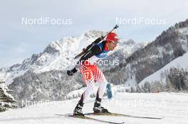 07.12.2012, Hochfilzen, Austria (AUT): Scott Perras (CAN), Salomon, Swix - IBU world cup biathlon, sprint men, Hochfilzen (AUT). www.nordicfocus.com. © Manzoni/NordicFocus. Every downloaded picture is fee-liable.