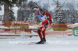 07.12.2012, Hochfilzen, Austria (AUT): Emil Hegle Svendsen (NOR), Madshus, Rottefella, Swix, Odlo - IBU world cup biathlon, sprint men, Hochfilzen (AUT). www.nordicfocus.com. © Manzoni/NordicFocus. Every downloaded picture is fee-liable.