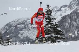 07.12.2012, Hochfilzen, Austria (AUT): Yan Zhang (CHN) - IBU world cup biathlon, sprint women, Hochfilzen (AUT). www.nordicfocus.com. © Manzoni/NordicFocus. Every downloaded picture is fee-liable.