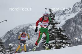 07.12.2012, Hochfilzen, Austria (AUT): Darya Domracheva (BLR), Fischer, Rottefella, Leki - IBU world cup biathlon, sprint women, Hochfilzen (AUT). www.nordicfocus.com. © Manzoni/NordicFocus. Every downloaded picture is fee-liable.