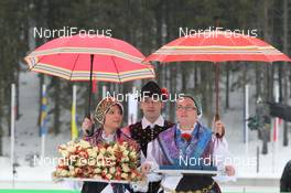 15.12.2012, Pokljuka, Slovenia (SLO): Feature: Flower-Girls - IBU world cup biathlon, pursuit men, Pokljuka (SLO). www.nordicfocus.com. © Manzoni/NordicFocus. Every downloaded picture is fee-liable.