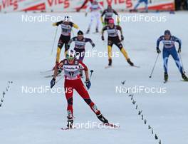 01.01.2012, Oberstdorf, Germany (GER): group, in front Marthe Kristoffersen (NOR), Atomic, Salomon, Swix  - FIS world cup cross-country, tour de ski, skiathlon women, Oberstdorf (GER). www.nordicfocus.com. © Hemmersbach/NordicFocus. Every downloaded picture is fee-liable.